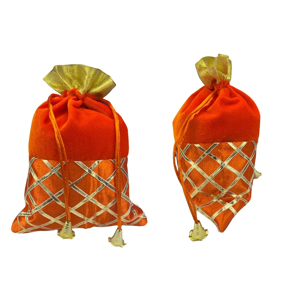 5 Potli Bags, Gifting Bags, Women Velvet Hand Bags, Wedding Return Gifts for Pooja Housewarming Favor